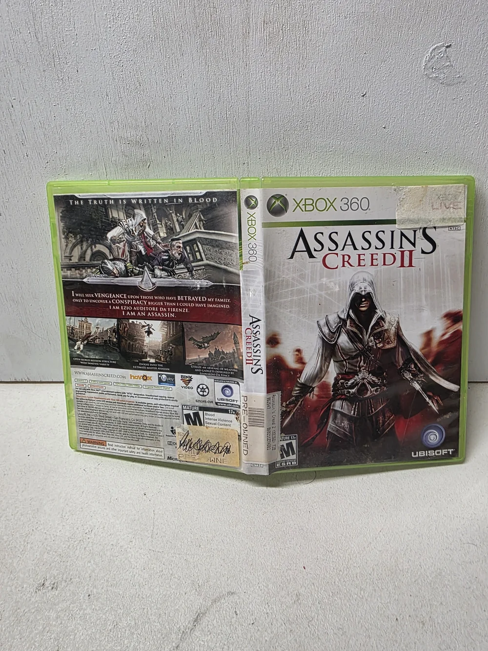 Assassin's Creed II Xbox 360 2009 CIB Complete w/ Manual Disc Ubisoft Tested